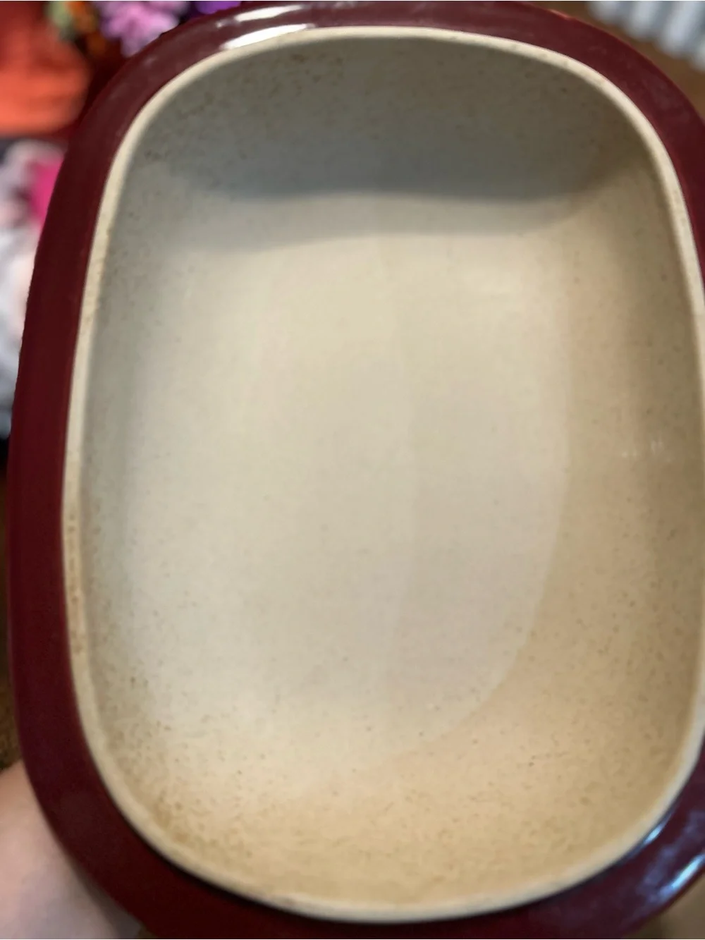 Pampered Chef 3.1Qt 3L Cranberry Deep Covered Baker Roaster Dutch Oven Stoneware